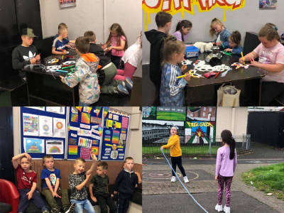 Junior summer scheme off to a great start with arts and crafts, games and outdoor sports